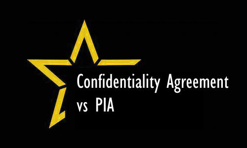 Confidentiality Agreements vs PIA